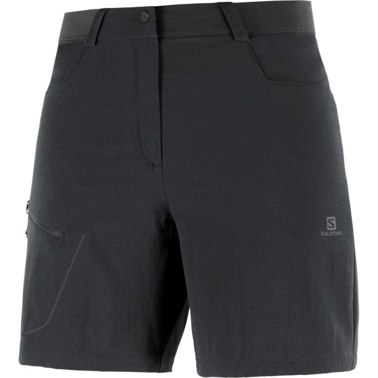 Black Salomon Wayfarer Women's Running Shorts | IE UT3167